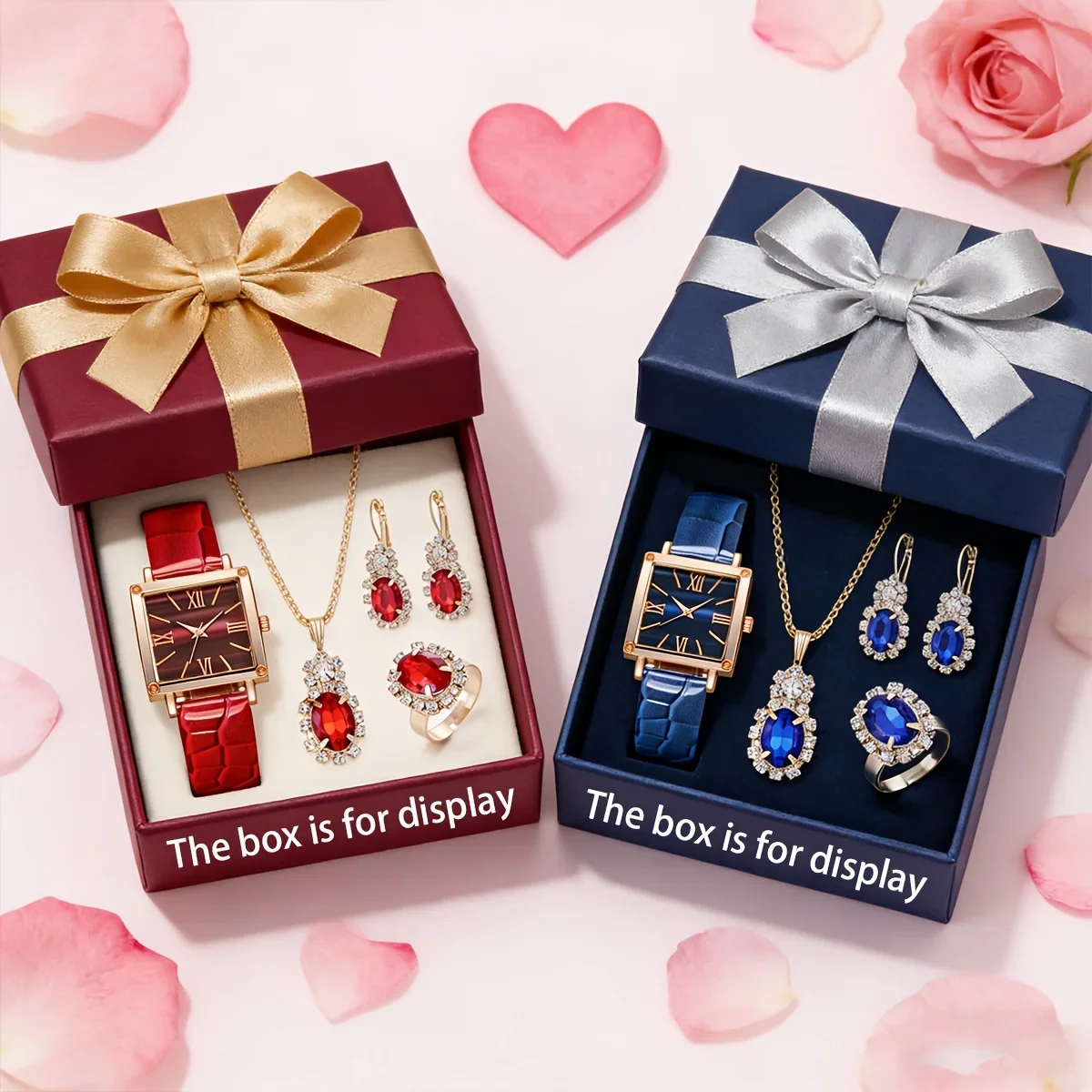 5PCS Romantic Valentine's Day Set, Light Luxury Elegant Watch+Same Color Jewelry Set, Send Girl a Message
5PCS Romantic Valentine's Day Set, Light Luxury Elegant Watch+Same Color Jewelry Set, Send Girl a Message