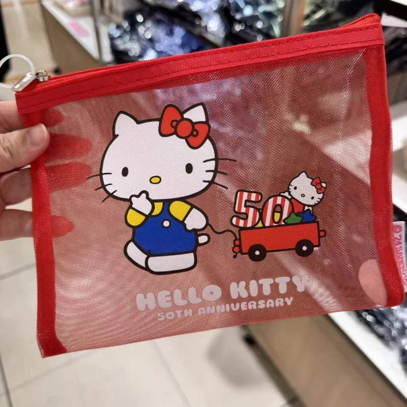 New Hello Kitty Cute Cartoon Printed Mesh Bag Makeup Toiletry ID Storage Bag Student Stationery Pen Bag Women Supplies Wholesale
New Hello Kitty Cute Cartoon Printed Mesh Bag Makeup Toiletry ID Storage Bag Student Stationery Pen Bag Women Supplies Wholesale