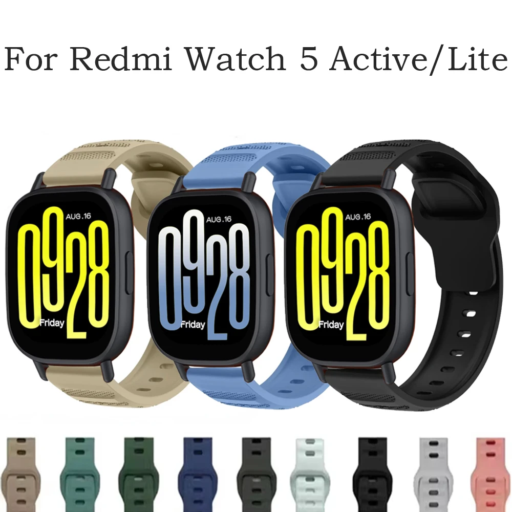 Silicone Strap for Redmi Watch 5 Lite / 5 Active Smart Watch Replacement Bracelet Sport Breathable Straps for Redmi Watch 5 Lite
Silicone Strap for Redmi Watch 5 Lite / 5 Active Smart Watch Replacement Bracelet Sport Breathable Straps for Redmi Watch 5 Lite