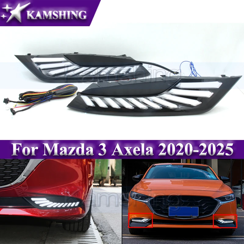 Kamshing 1 пара светодиодных дневных ходовых огней для Mazda 3 Axela 2020-2025 DRL дневные фары противотуманные фары указатель поворота
Kamshing 1 пара светодиодных дневных ходовых огней для Mazda 3 Axela 2020-2025 DRL дневные фары противотуманные фары указатель поворота