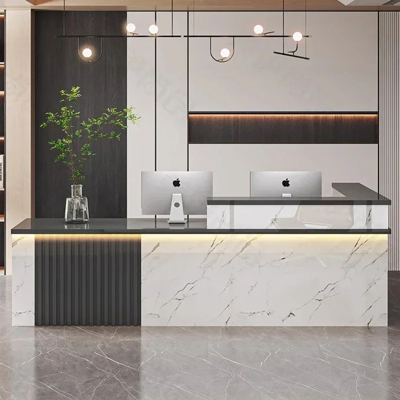 Glamour Luxury Reception Desks Unique Design Beauty Trendy Reception Desks Display Nordic Recepción Negocio Commercial Furniture
Glamour Luxury Reception Desks Unique Design Beauty Trendy Reception Desks Display Nordic Recepción Negocio Commercial Furniture
