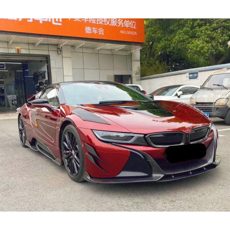 For BMW I8 modified body kit EB style carbon fiber front and rear bumper lip splitter rear spoiler wind knife decoration
For BMW I8 modified body kit EB style carbon fiber front and rear bumper lip splitter rear spoiler wind knife decoration