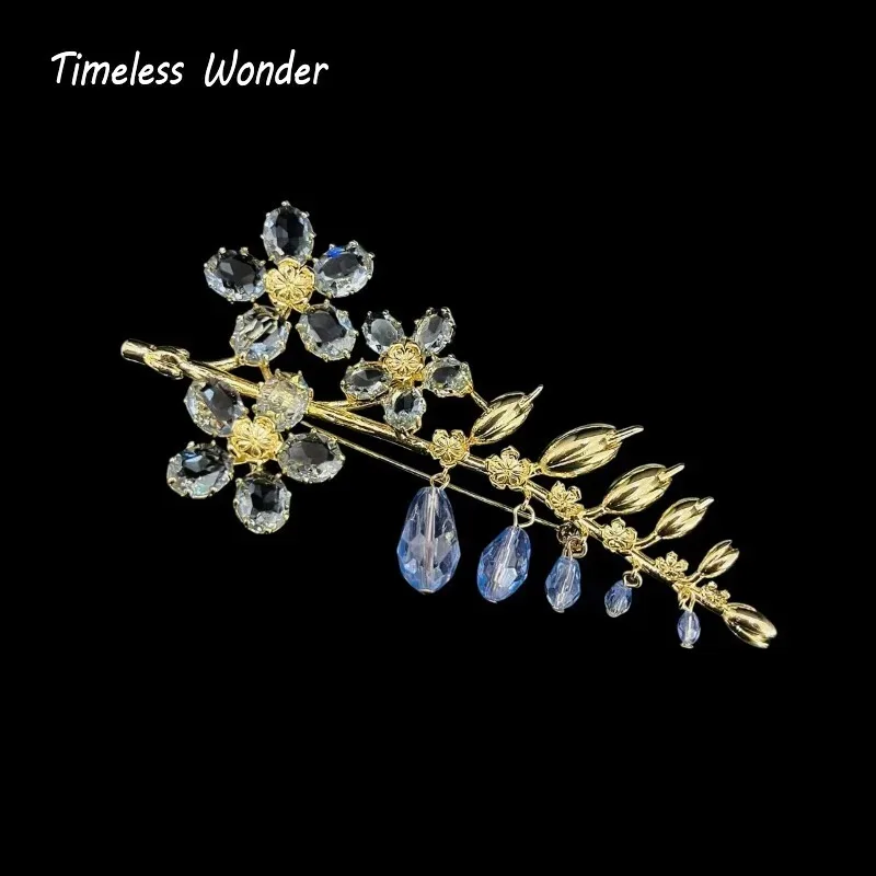 Timeless Wonder Fancy Crystal Zircon Floral Leaf Brooch Pins for Women Designer Jewelry Runway Top Gift Rare Trendy Classy 5255
Timeless Wonder Fancy Crystal Zircon Floral Leaf Brooch Pins for Women Designer Jewelry Runway Top Gift Rare Trendy Classy 5255