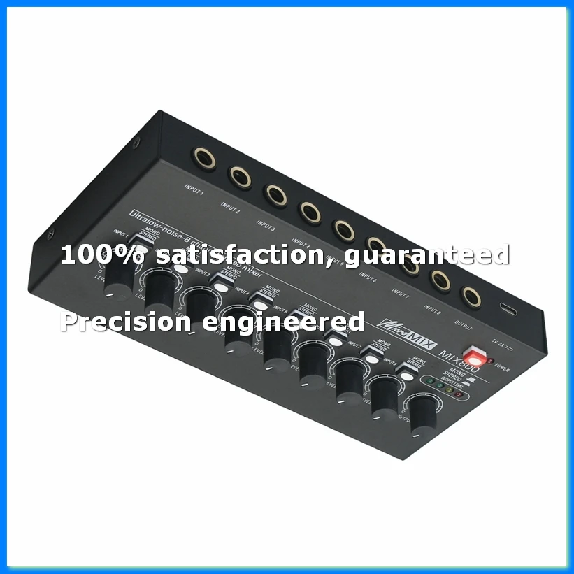 MIX800 8 Channel Ultra Low Noise Stereo Line Mixer Mini Professional Sound Mixer Audios Mixer-ABAM
MIX800 8 Channel Ultra Low Noise Stereo Line Mixer Mini Professional Sound Mixer Audios Mixer-ABAM