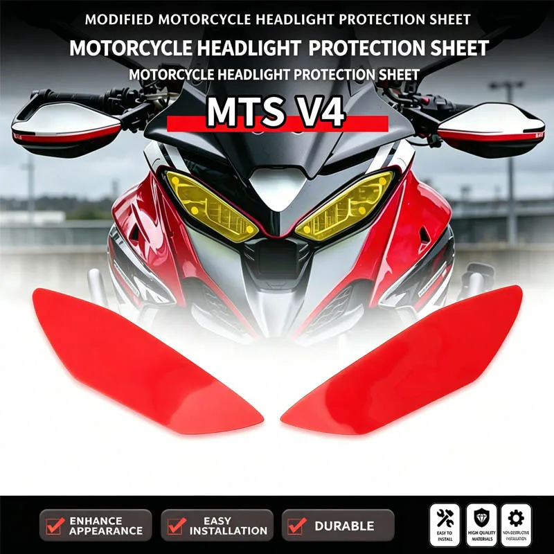 For Ducati Multistrada MTS V4 V4S 2020-2024 Front Headlight Cover Guard Headlamp Protection Acrylic Shield Screen Lens Protector
For Ducati Multistrada MTS V4 V4S 2020-2024 Front Headlight Cover Guard Headlamp Protection Acrylic Shield Screen Lens Protector