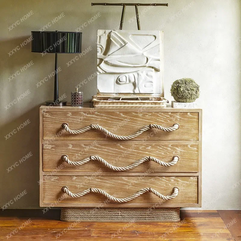 HSolid wood chest, retro weathered old drawer cabinet, medieval entrance decorative cabinet
HSolid wood chest, retro weathered old drawer cabinet, medieval entrance decorative cabinet