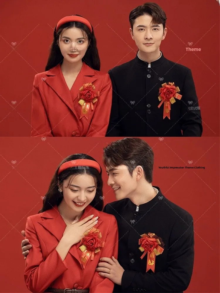 Elegant Red Wedding Dress Set Hong Kong Style Retro Feel High End Atmosphere Bridal Suit for Engagement And House Return
Elegant Red Wedding Dress Set Hong Kong Style Retro Feel High End Atmosphere Bridal Suit for Engagement And House Return