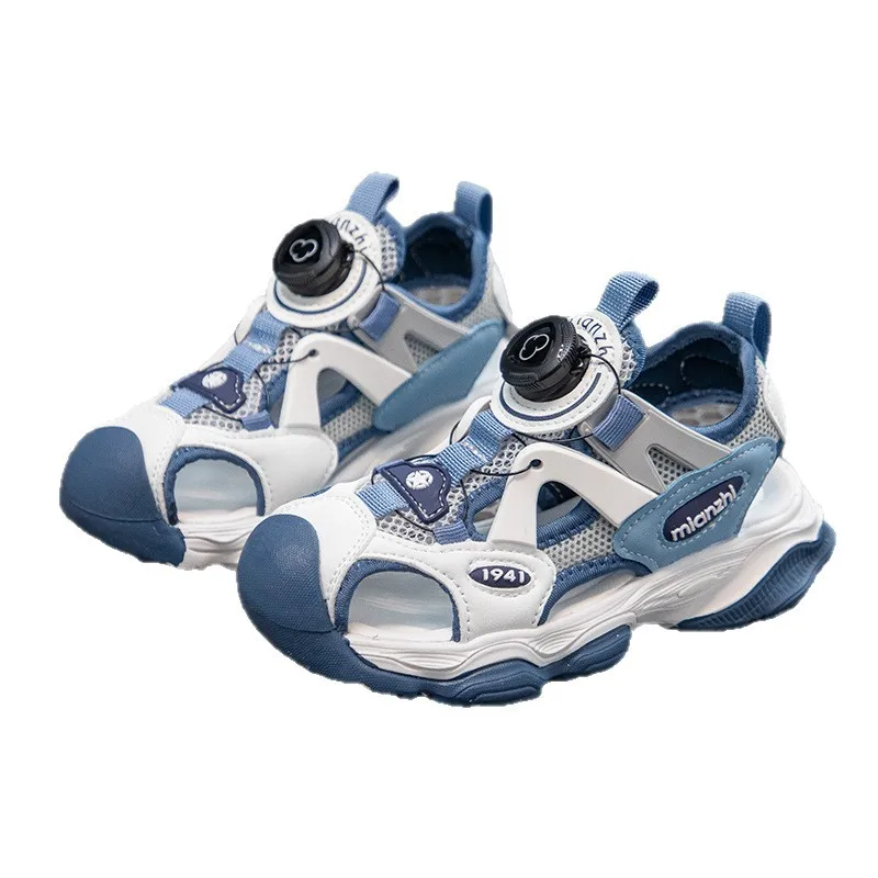Kids Casual Sandals for Boys 2025 Summer Non-slip Thick Sole Toddler Beach Shoes with Rotating Button Versatile Chic Barefoot
Kids Casual Sandals for Boys 2025 Summer Non-slip Thick Sole Toddler Beach Shoes with Rotating Button Versatile Chic Barefoot