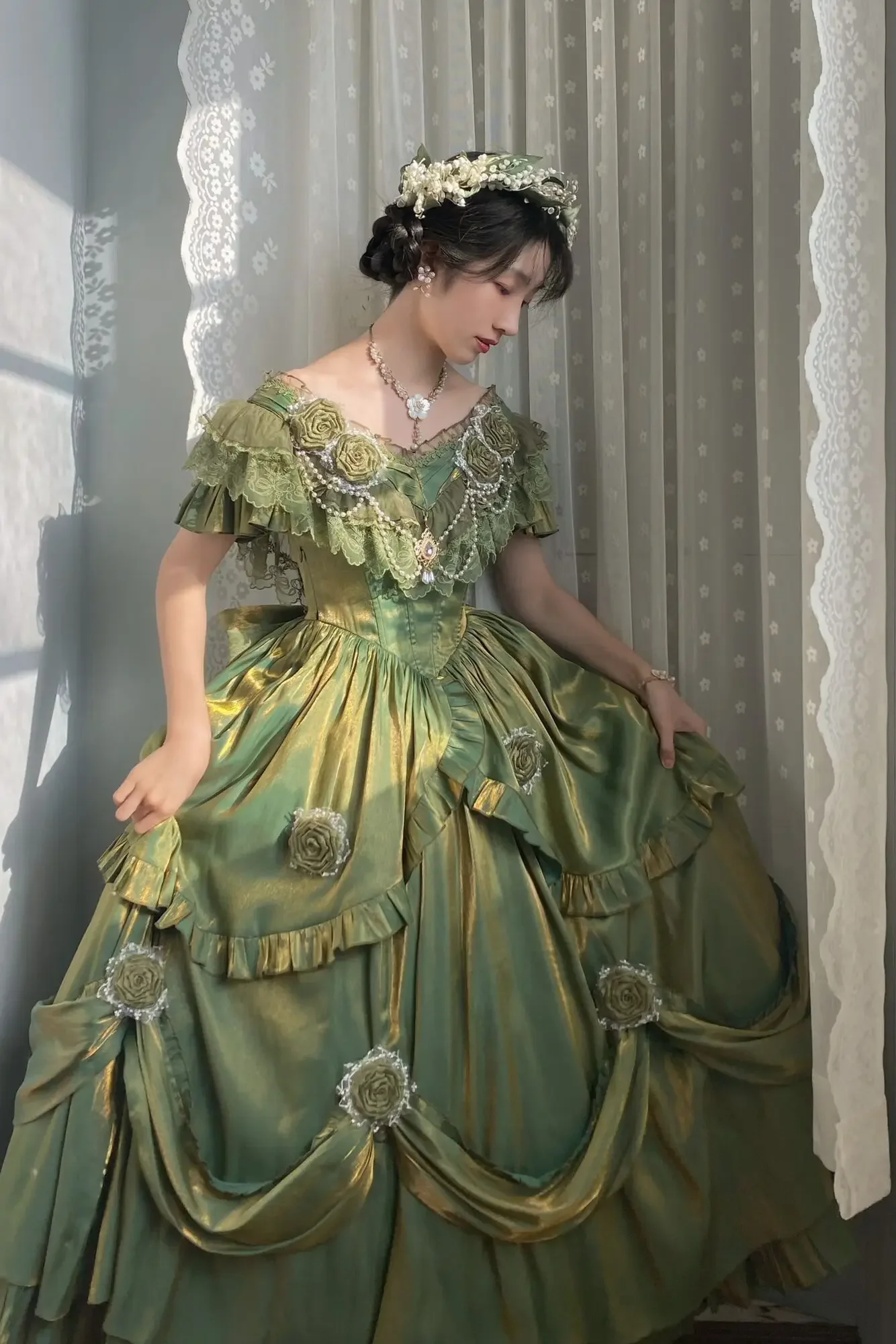 Vintage Oil Painting Skirt Meow Fruity Skirt Classic Dress Element Dress Painting Green Princess Dress Lolita Skirt Long Dress
Vintage Oil Painting Skirt Meow Fruity Skirt Classic Dress Element Dress Painting Green Princess Dress Lolita Skirt Long Dress