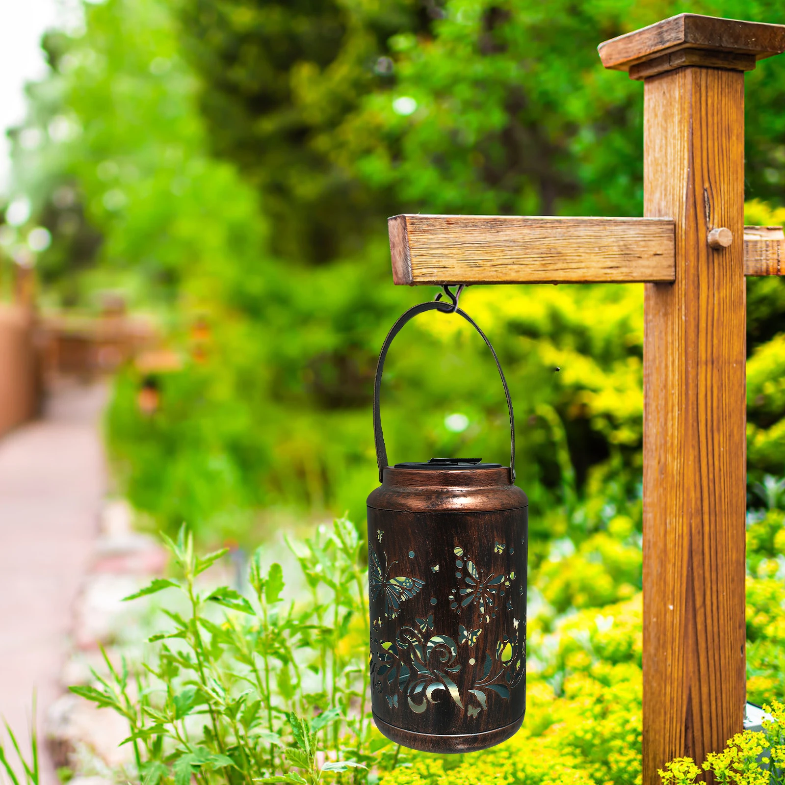 Lantern Hollow Iron Outdoor Garden Decorative Lights Vintage Yard Pathway Driveway Lawn Solar Lighting
Lantern Hollow Iron Outdoor Garden Decorative Lights Vintage Yard Pathway Driveway Lawn Solar Lighting