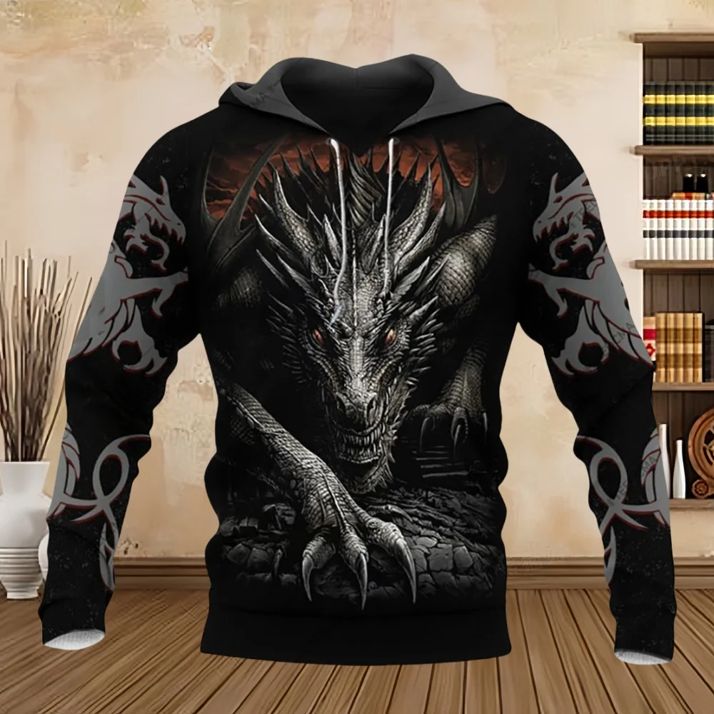 Spring Autumn Long Sleeve Tattoo Dragon 3D Printed Men Hooded Hoodies Sweatshirt Unisex Streetwear Pullover Casual Tracksuits
Spring Autumn Long Sleeve Tattoo Dragon 3D Printed Men Hooded Hoodies Sweatshirt Unisex Streetwear Pullover Casual Tracksuits