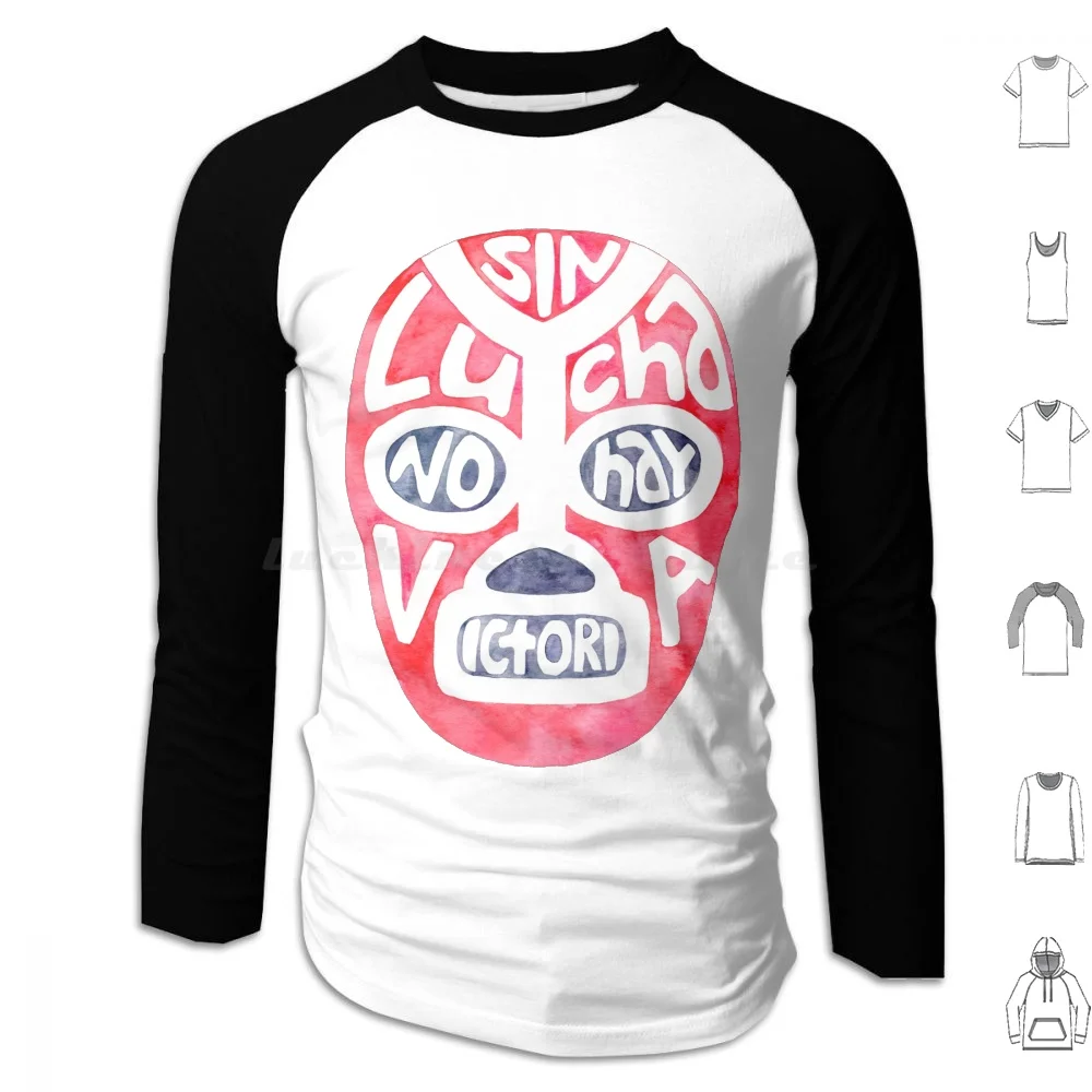 Sin Lucha No Hay ! Hoodie cotton Long Sleeve Lucha Libre Luchador Fighter Bespoken Thoughtful Lettering Fighting Against Rules
Sin Lucha No Hay ! Hoodie cotton Long Sleeve Lucha Libre Luchador Fighter Bespoken Thoughtful Lettering Fighting Against Rules