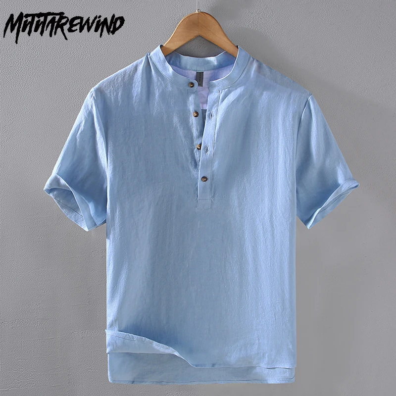 Summer Pure Linen Pullover Shirt Short Sleeve Chinese Style Loose Casual Mens Shirts Lightweight Breathable Tops Vintage Clothes
Summer Pure Linen Pullover Shirt Short Sleeve Chinese Style Loose Casual Mens Shirts Lightweight Breathable Tops Vintage Clothes