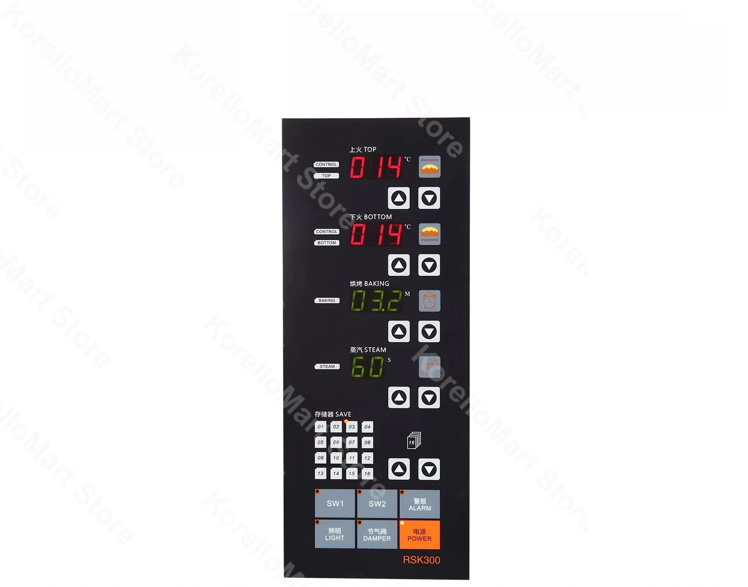 Intelligent Digital Temperature Controller with Memory Microcomputer for Electric Oven Baking Duck Roasting Furnace Thermostat
Intelligent Digital Temperature Controller with Memory Microcomputer for Electric Oven Baking Duck Roasting Furnace Thermostat