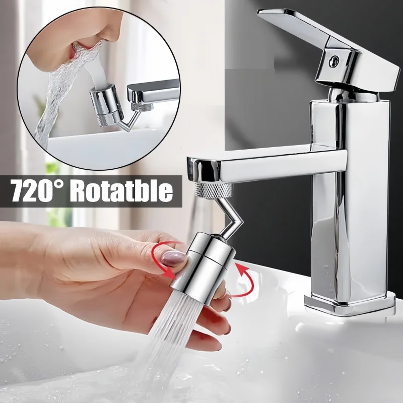360° Rotating Faucet Extender Aerator Anti-Splash Nozzle Universal Swivel Arm Water Saving & Pressure Boosting for Kitchen Sink
360° Rotating Faucet Extender Aerator Anti-Splash Nozzle Universal Swivel Arm Water Saving & Pressure Boosting for Kitchen Sink
