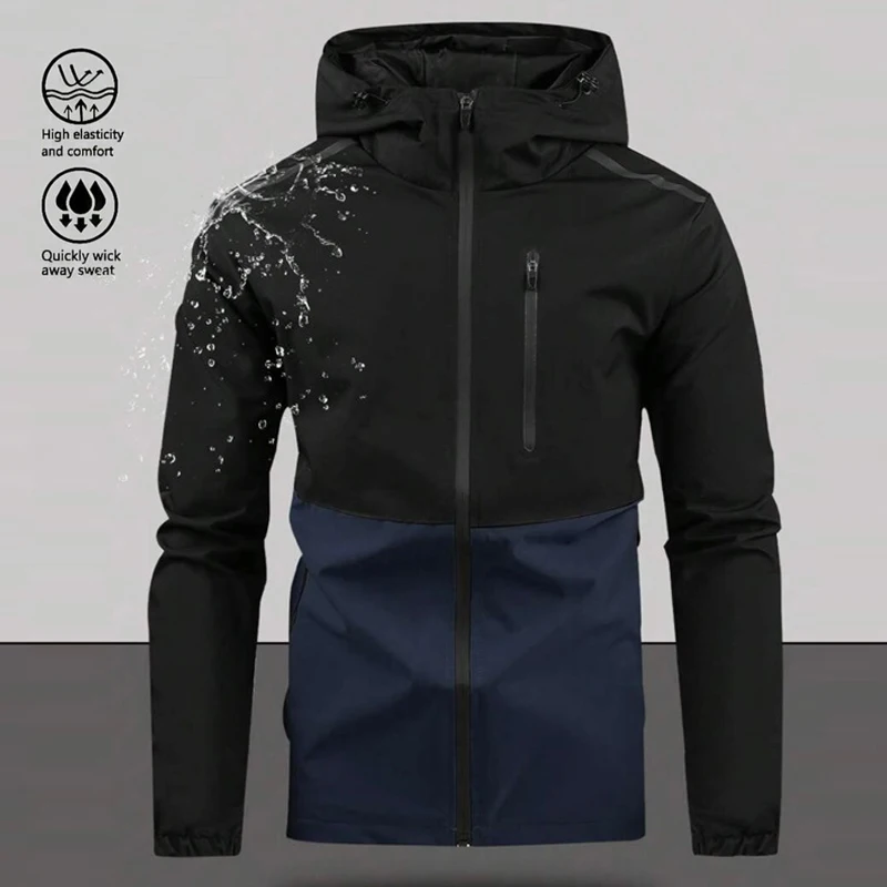 Jacket Men Softshell Windbreaker Outdoor Hooded Coat Waterproof Autumn Spring Sports Hiking Camping Coats Lightweight Jackets
Jacket Men Softshell Windbreaker Outdoor Hooded Coat Waterproof Autumn Spring Sports Hiking Camping Coats Lightweight Jackets