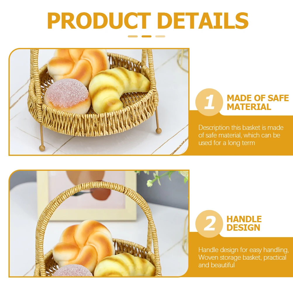 Round Bread Basket Serving Tray Rattan Food Snack Wicker Bowl for Fruits Vegetables Cakes Tea Party Wedding Picnic Home Kitchen
Round Bread Basket Serving Tray Rattan Food Snack Wicker Bowl for Fruits Vegetables Cakes Tea Party Wedding Picnic Home Kitchen