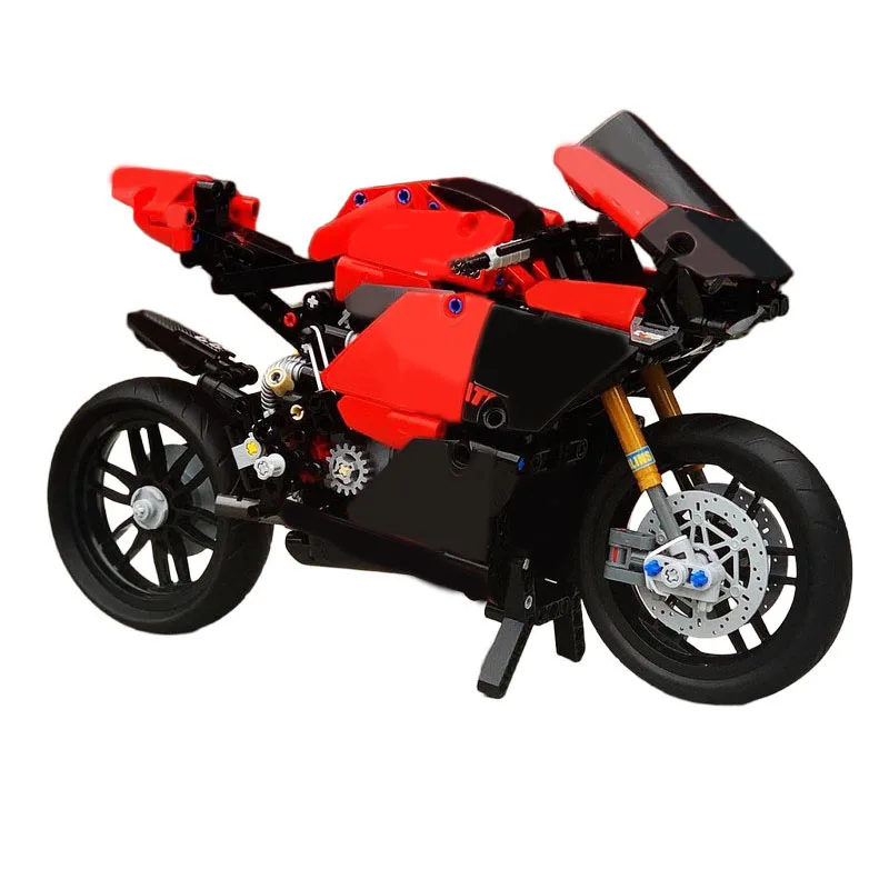 665pcs MOC KWR Ducati Panigale V4R Superbike Technical Model Building Blocks Architecture Toy Christmas Gifts Brick Kids DIY
665pcs MOC KWR Ducati Panigale V4R Superbike Technical Model Building Blocks Architecture Toy Christmas Gifts Brick Kids DIY