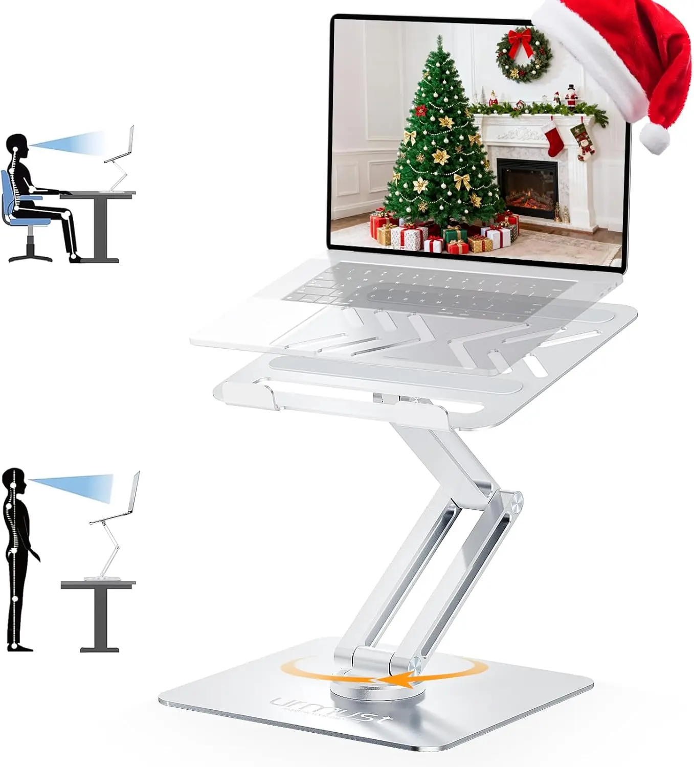 Adjustable Height 360° Rotating Laptop Stand for Desk, Ergonomic Riser Fits All Laptops 10-17 Inches
Adjustable Height 360° Rotating Laptop Stand for Desk, Ergonomic Riser Fits All Laptops 10-17 Inches