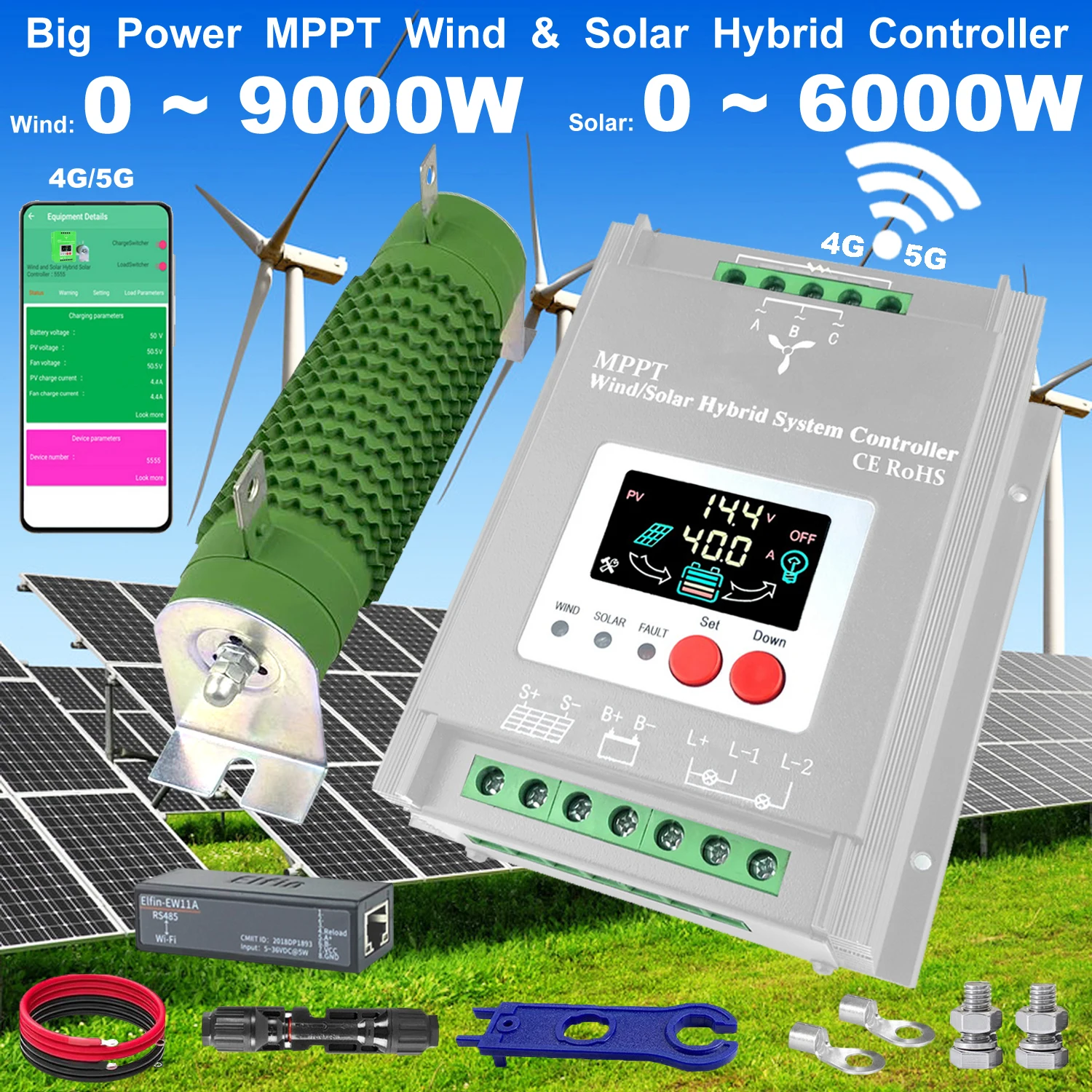 6000W 8000W 11000W Regulator Wind 4000W 5000W SOLAR PV 3000W 6000W Wind Solar charge Hybrid Controller MPPT wifi Android App
6000W 8000W 11000W Regulator Wind 4000W 5000W SOLAR PV 3000W 6000W Wind Solar charge Hybrid Controller MPPT wifi Android App