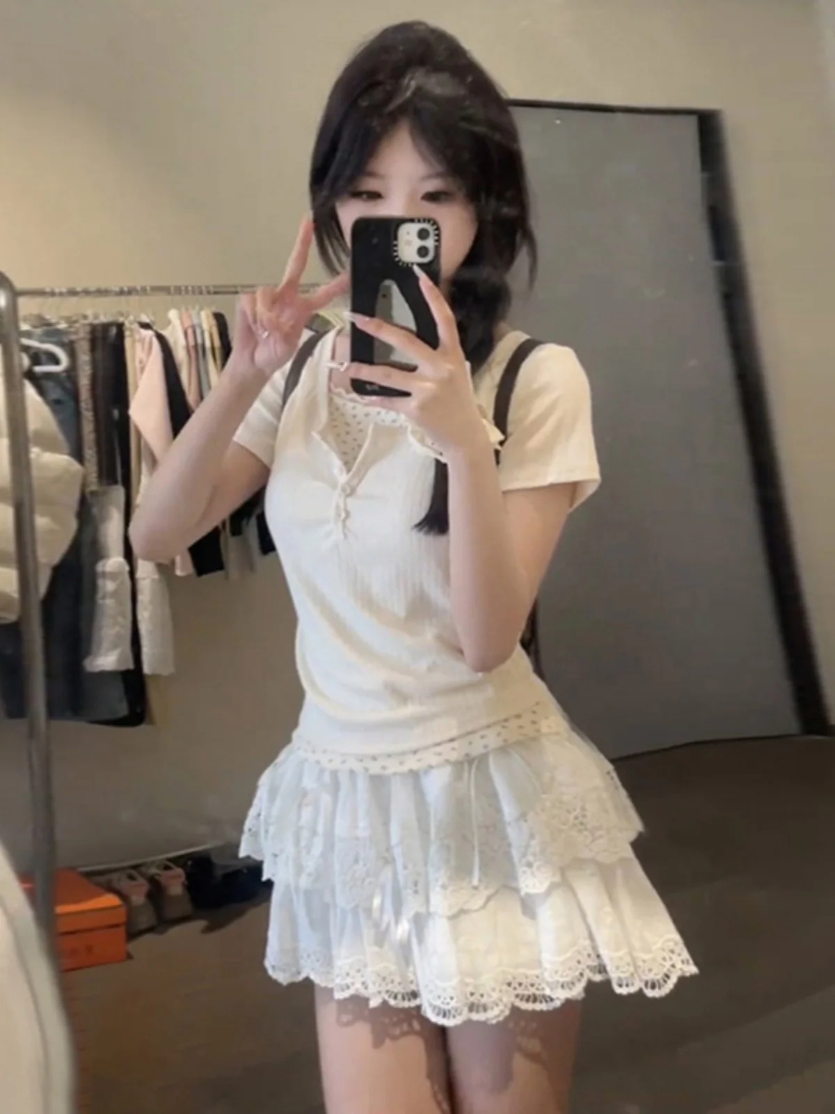 Cute Spicy Girl Short Skirt Set Summer Fashion Sweet And Salty Style One Whole Set Milk Cute And Spicy Sister Short Skirt Ens...
Cute Spicy Girl Short Skirt Set Summer Fashion Sweet And Salty Style One Whole Set Milk Cute And Spicy Sister Short Skirt Ens...