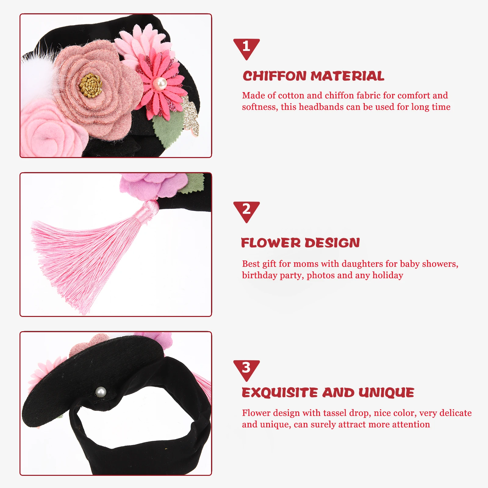 Chinese Flower Headband Cotton Chiffon Delicate Tassel Drop for Photography Halloween Party Hair Accessory 
Chinese Flower Headband Cotton Chiffon Delicate Tassel Drop for Photography Halloween Party Hair Accessory
