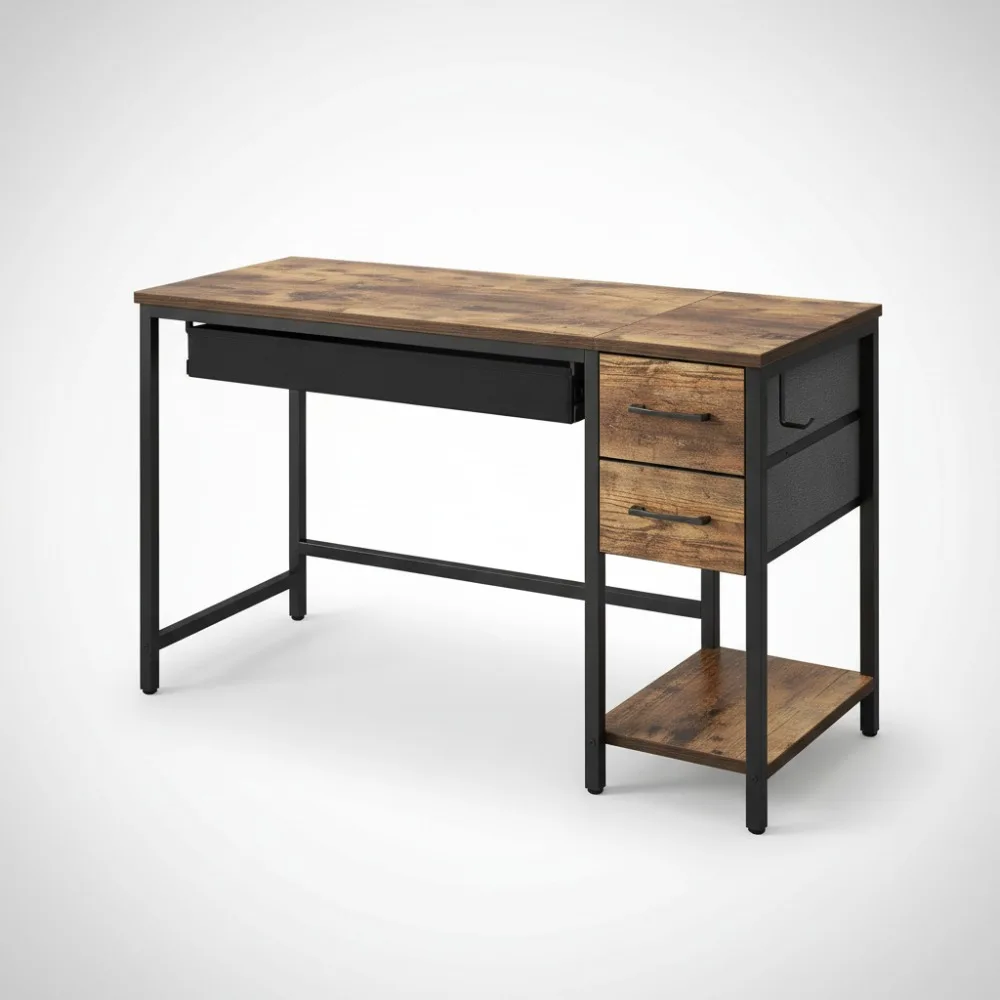 40 Inch Small Office Desk with 2 Drawers, Light Brown Study Writing Table for Home & Gaming
40 Inch Small Office Desk with 2 Drawers, Light Brown Study Writing Table for Home & Gaming