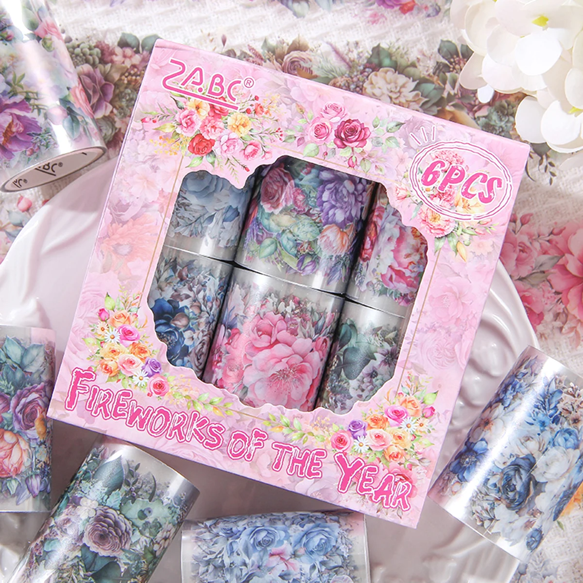 Bright-colored floral stickers, PET waterproof stationery decorative stickers, scrapbook decorations, DIY stationery gift
Bright-colored floral stickers, PET waterproof stationery decorative stickers, scrapbook decorations, DIY stationery gift