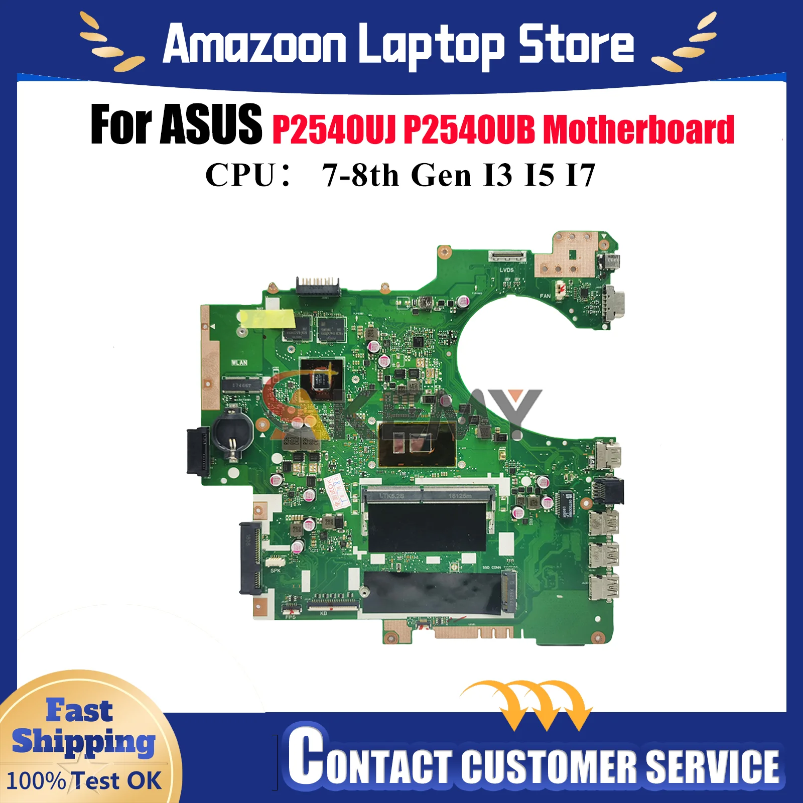 P2540UB Laptop Motherboard For ASUS ProArt P2540U P2540UJ P2540UB Notebook Mainboard With I3 I5 I7 CPU 100% tests OK fast ship
P2540UB Laptop Motherboard For ASUS ProArt P2540U P2540UJ P2540UB Notebook Mainboard With I3 I5 I7 CPU 100% tests OK fast ship