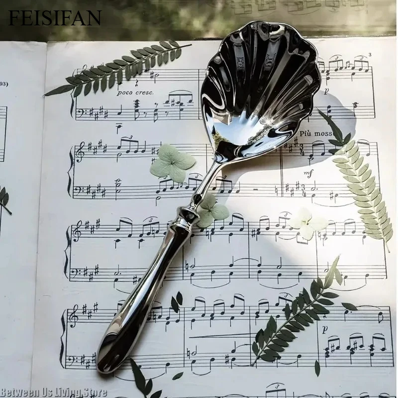 304 Stainless Steel Shell Spoon Durable Creative Soup Bibimbap Dessert Spoon Home Kitchen Gift
304 Stainless Steel Shell Spoon Durable Creative Soup Bibimbap Dessert Spoon Home Kitchen Gift