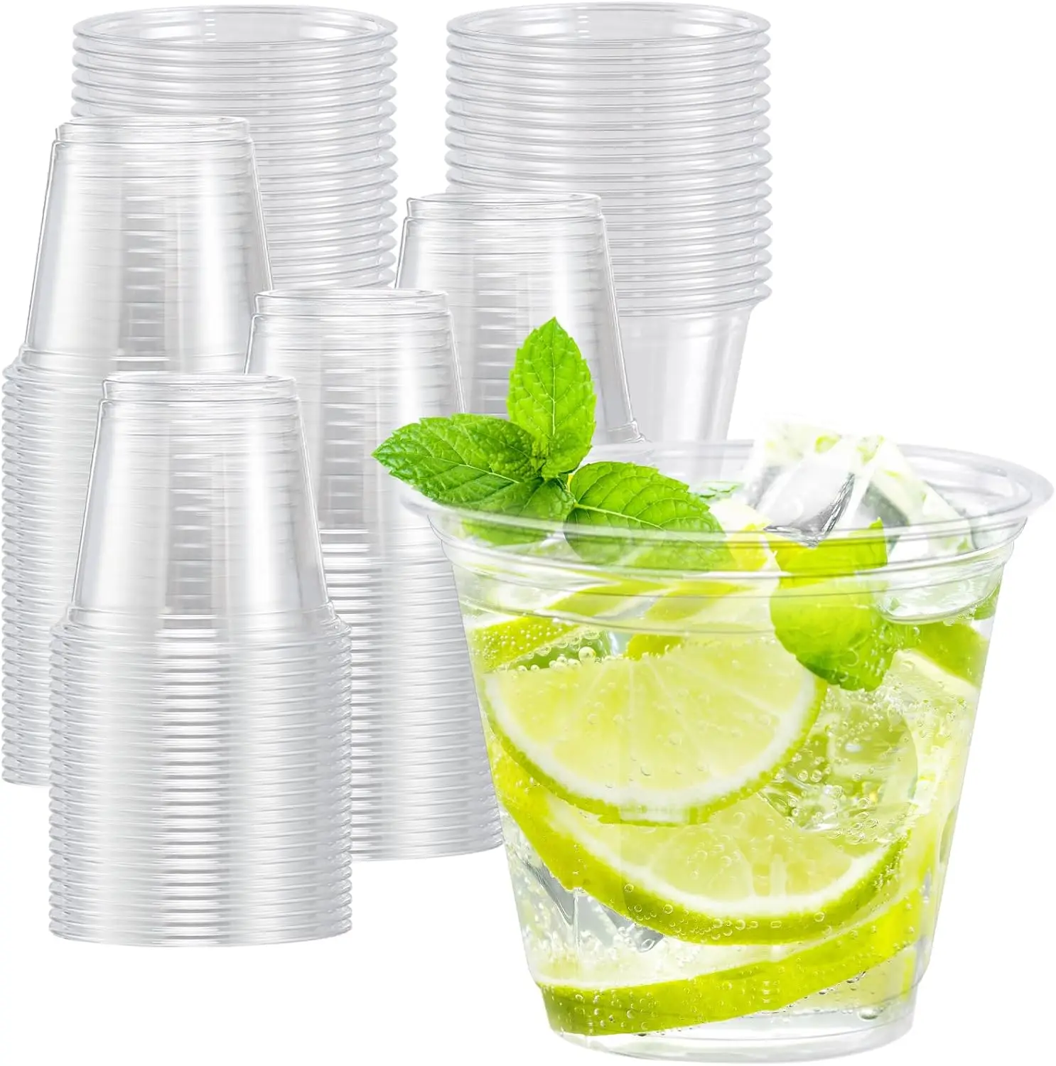 Lamosi 100 Pack 9 oz Clear Plastic Cups, Disposable Cups Wine Cocktail Punch, Sturdy & Food Safe Plastic Cup for Party & Wedding
Lamosi 100 Pack 9 oz Clear Plastic Cups, Disposable Cups Wine Cocktail Punch, Sturdy & Food Safe Plastic Cup for Party & Wedding