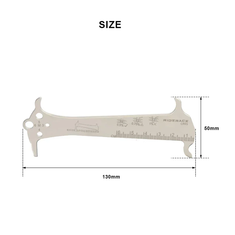Bike Repair Tool Chain Checke Ruler Chain Checking Gauge Indicator Measuring Ruler Stainless Steel High Quality
Bike Repair Tool Chain Checke Ruler Chain Checking Gauge Indicator Measuring Ruler Stainless Steel High Quality