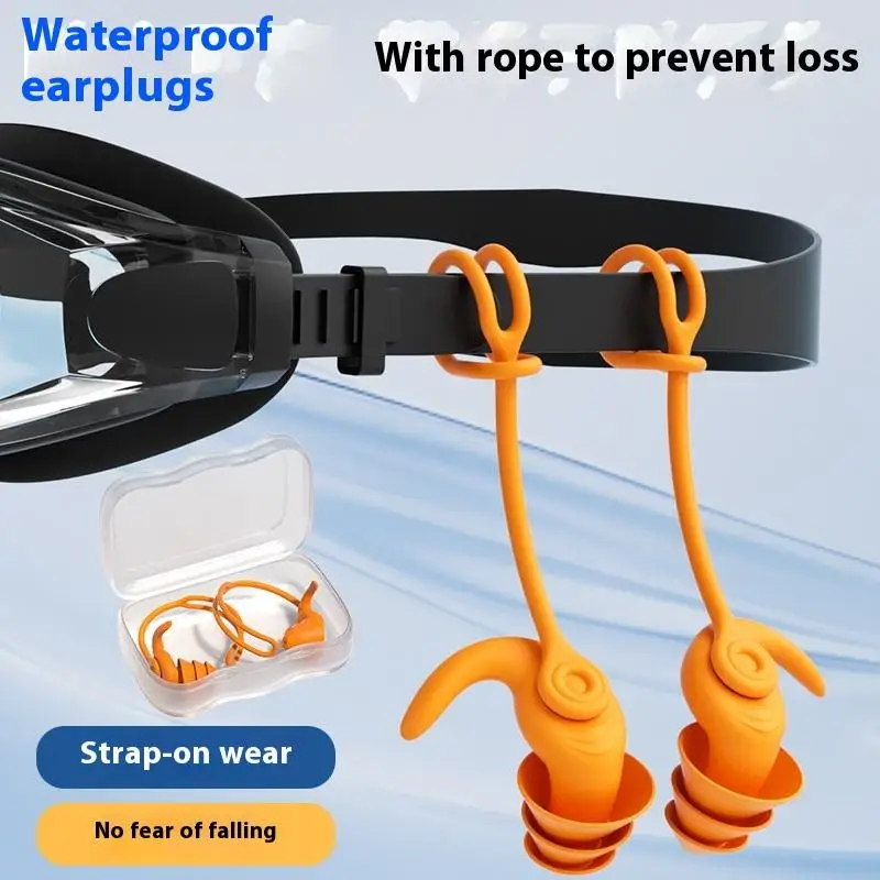 Беруши для плавания с веревкой, силиконовые водонепроницаемые противошумные беруши для бассейна, аксессуары для водных видов спорта, беруши для плавания и плавания
Беруши для плавания с веревкой, силиконовые водонепроницаемые противошумные беруши для бассейна, аксессуары для водных видов спорта, беруши для плавания и плавания