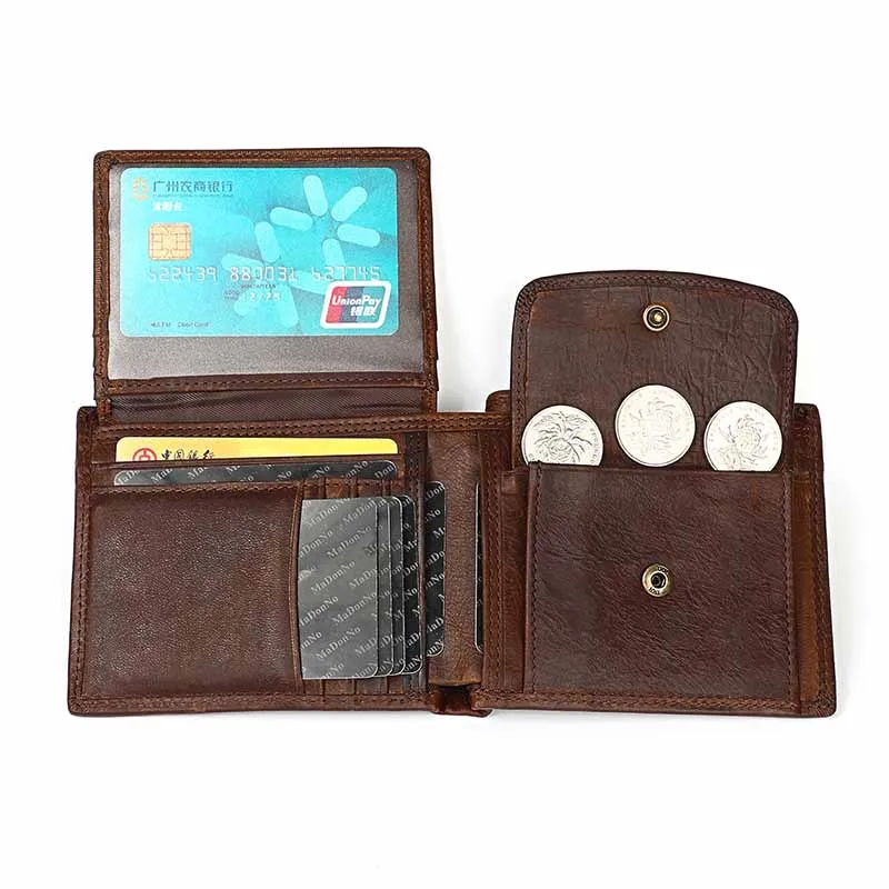 Crazy Horse Leather Men Short Wallets Genuine Leather Coin Pocket Male Purse Function Men Card Holders Clutch Wallets
Crazy Horse Leather Men Short Wallets Genuine Leather Coin Pocket Male Purse Function Men Card Holders Clutch Wallets