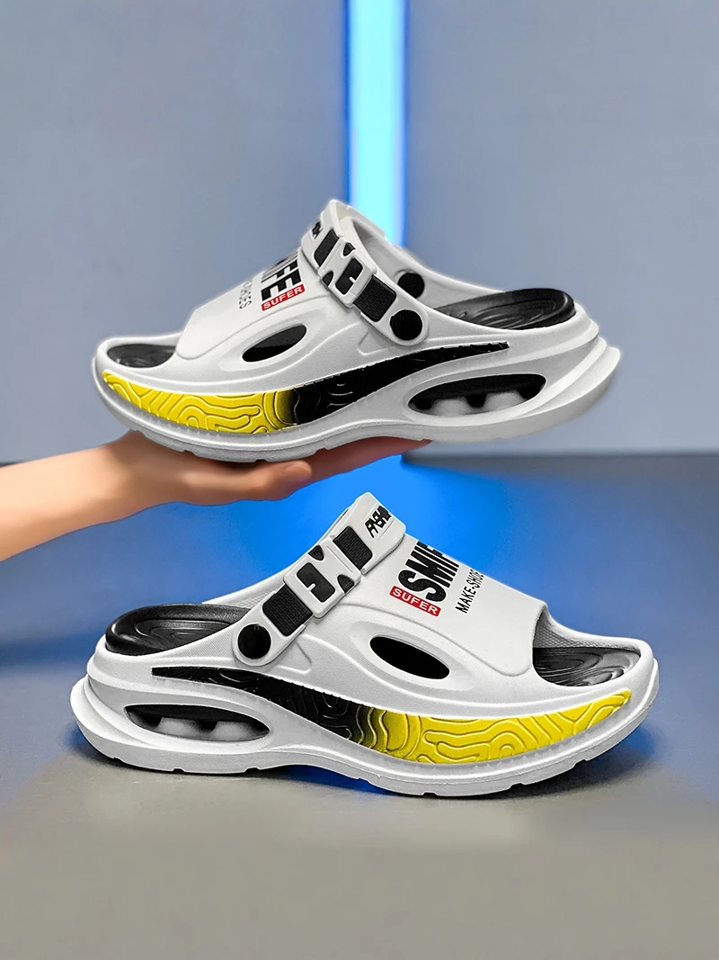 Casual Men's Slippers Summer Outdoor Wear Anti-Slip Leisure Home Two-Way One-Strap Comfortable Feeling Sports Beach Sandals
Casual Men's Slippers Summer Outdoor Wear Anti-Slip Leisure Home Two-Way One-Strap Comfortable Feeling Sports Beach Sandals