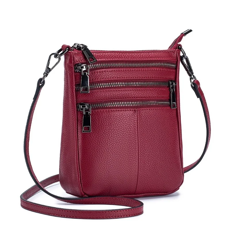 Vertical Genuine Leather Crossbody Small Bag for Women Multi-zipper pockets Shoulder Bag Versatile Phone Casual Messenger Bags
Vertical Genuine Leather Crossbody Small Bag for Women Multi-zipper pockets Shoulder Bag Versatile Phone Casual Messenger Bags