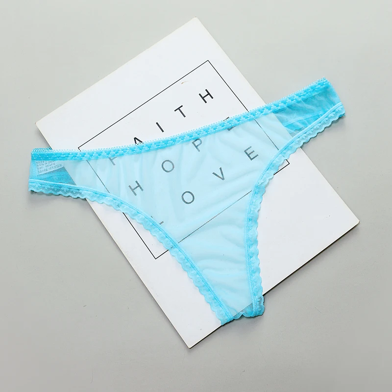 Women's transparent lace transparent thong pants, sexy seamless low waisted underwear, bottom mesh of crotch, 1-3 pieces
Women's transparent lace transparent thong pants, sexy seamless low waisted underwear, bottom mesh of crotch, 1-3 pieces
