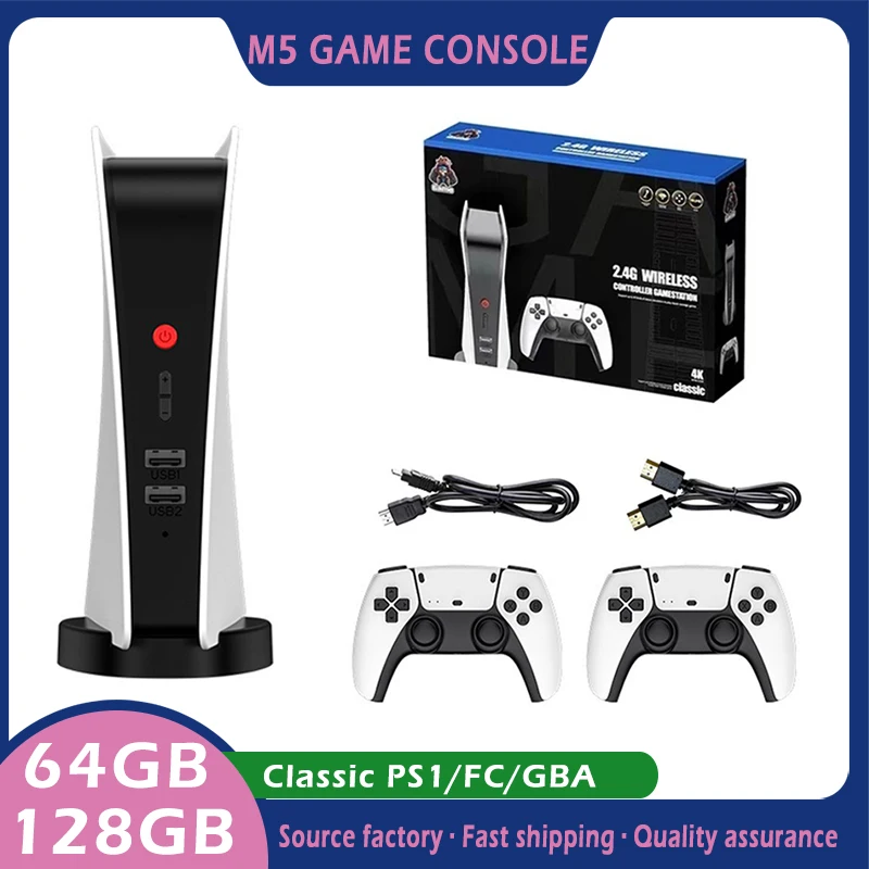 M5 Video Game Console 4K Retro TV Box 2.4G Wireless Controllers 20000+ Games For PS1/CPS/FC/GBA Arcade Gaming Built-in Speaker
M5 Video Game Console 4K Retro TV Box 2.4G Wireless Controllers 20000+ Games For PS1/CPS/FC/GBA Arcade Gaming Built-in Speaker