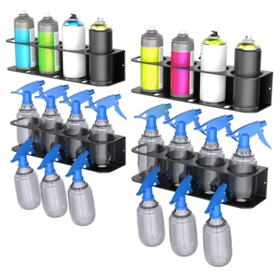 Wall Mount Spray Bottle Holder Metal Spray Can Storage Rack for Garage Workshop Paint Aerosol Can Holder Pack of 4
Wall Mount Spray Bottle Holder Metal Spray Can Storage Rack for Garage Workshop Paint Aerosol Can Holder Pack of 4