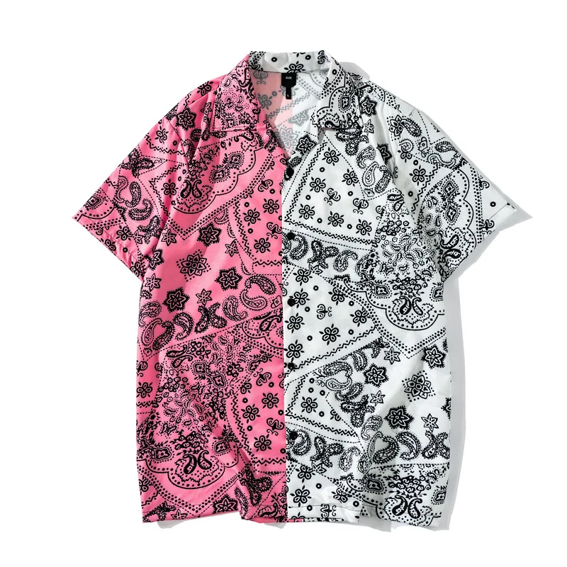 Y2K Pink White Patchwork Vintage Shirt Summer New Men Short Sleeve Hawaiian Shirt Mens Paisley Print Beach Shirts Man Oversized
Y2K Pink White Patchwork Vintage Shirt Summer New Men Short Sleeve Hawaiian Shirt Mens Paisley Print Beach Shirts Man Oversized