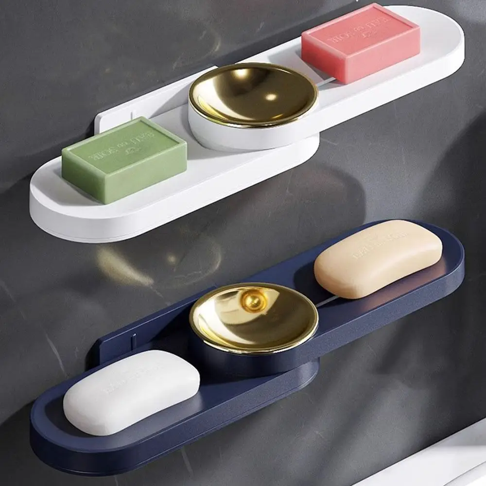 Creative Plastic Rotating Soap Box Space Saving Wall-Mounted Cell Phone Holder with Hooks Draining Soap Box Bathroom
Creative Plastic Rotating Soap Box Space Saving Wall-Mounted Cell Phone Holder with Hooks Draining Soap Box Bathroom