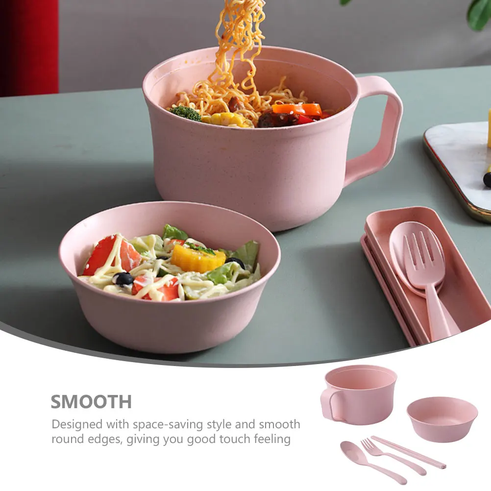 1 Set Wheat Straw Bento Bowl With Lid Unbreakable Lightweight Space Saving Salad Dessert Bowl For Office Kitchen Tableware Set
1 Set Wheat Straw Bento Bowl With Lid Unbreakable Lightweight Space Saving Salad Dessert Bowl For Office Kitchen Tableware Set