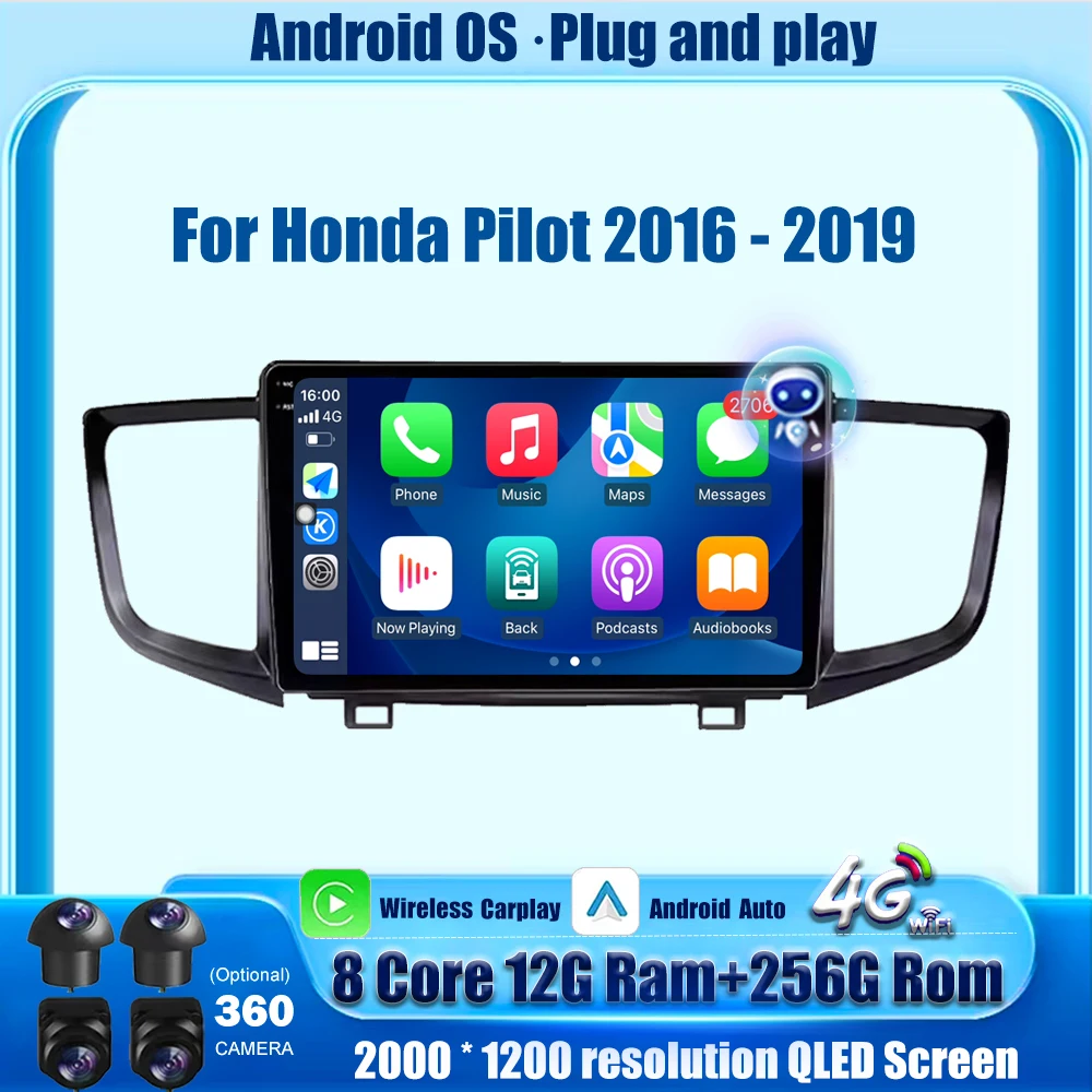 Wireless Carplay For Honda Pilot 2016 - 2019 Android Auto Car Radio Multimedia Player GPS Navigation Stereo Bluetooth Head Unit
Wireless Carplay For Honda Pilot 2016 - 2019 Android Auto Car Radio Multimedia Player GPS Navigation Stereo Bluetooth Head Unit