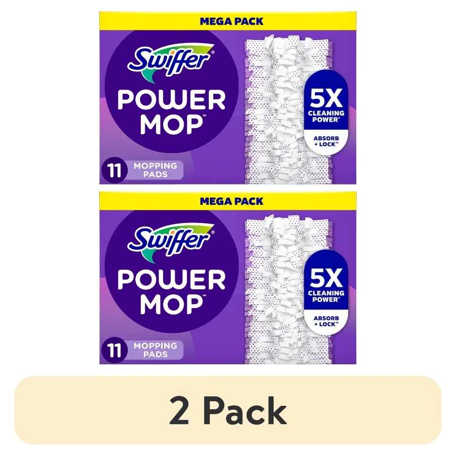 2 pack Power Mop Multi-Surface Mopping Pad Refills for Floor Cleaning, 11 Count
2 pack Power Mop Multi-Surface Mopping Pad Refills for Floor Cleaning, 11 Count