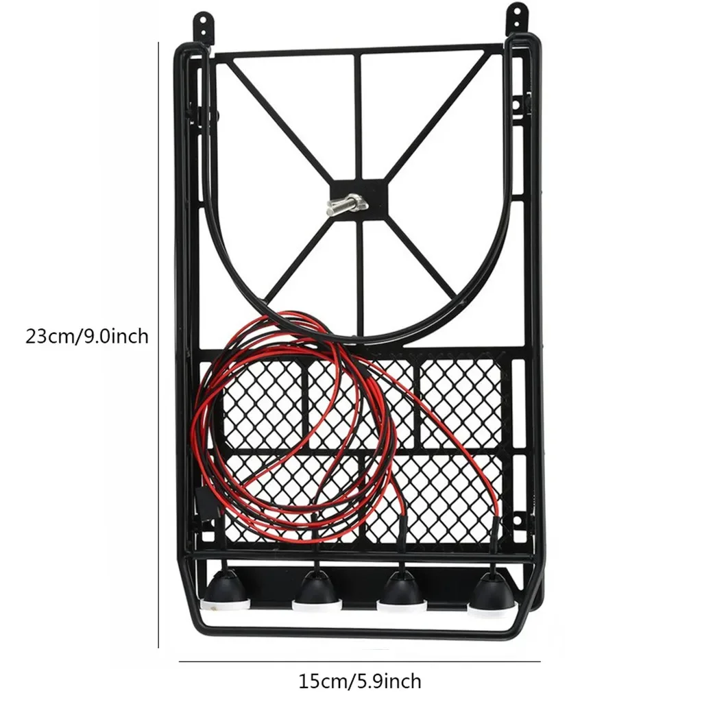 Metal Roof Rack with LED Lights for 1:10 RC Rock Crawler AXial SCX10 & SCX10 II 90046 D90
Metal Roof Rack with LED Lights for 1:10 RC Rock Crawler AXial SCX10 & SCX10 II 90046 D90