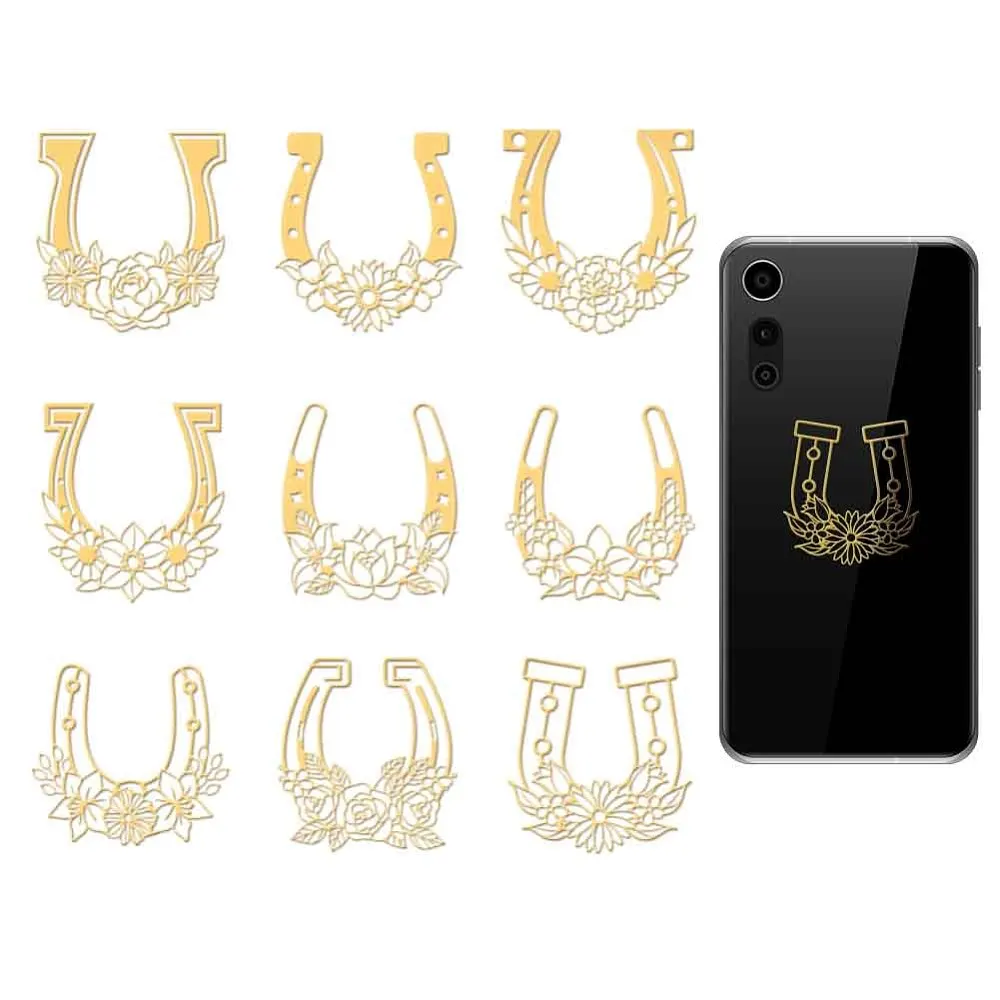 9Pcs Nickel Self-adhesive Picture Stickers Metal Decals Golden Horseshoe 40x40mm
9Pcs Nickel Self-adhesive Picture Stickers Metal Decals Golden Horseshoe 40x40mm