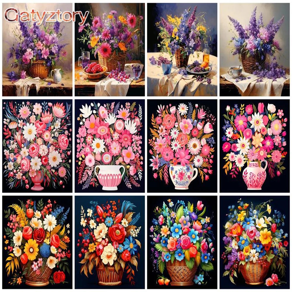 GATYZTORY Painting By Numbers Bloom Flower Acrylic Oil Painting HandPainted Gift DIY Crafts Picture Adults Kits Home Decoration
GATYZTORY Painting By Numbers Bloom Flower Acrylic Oil Painting HandPainted Gift DIY Crafts Picture Adults Kits Home Decoration