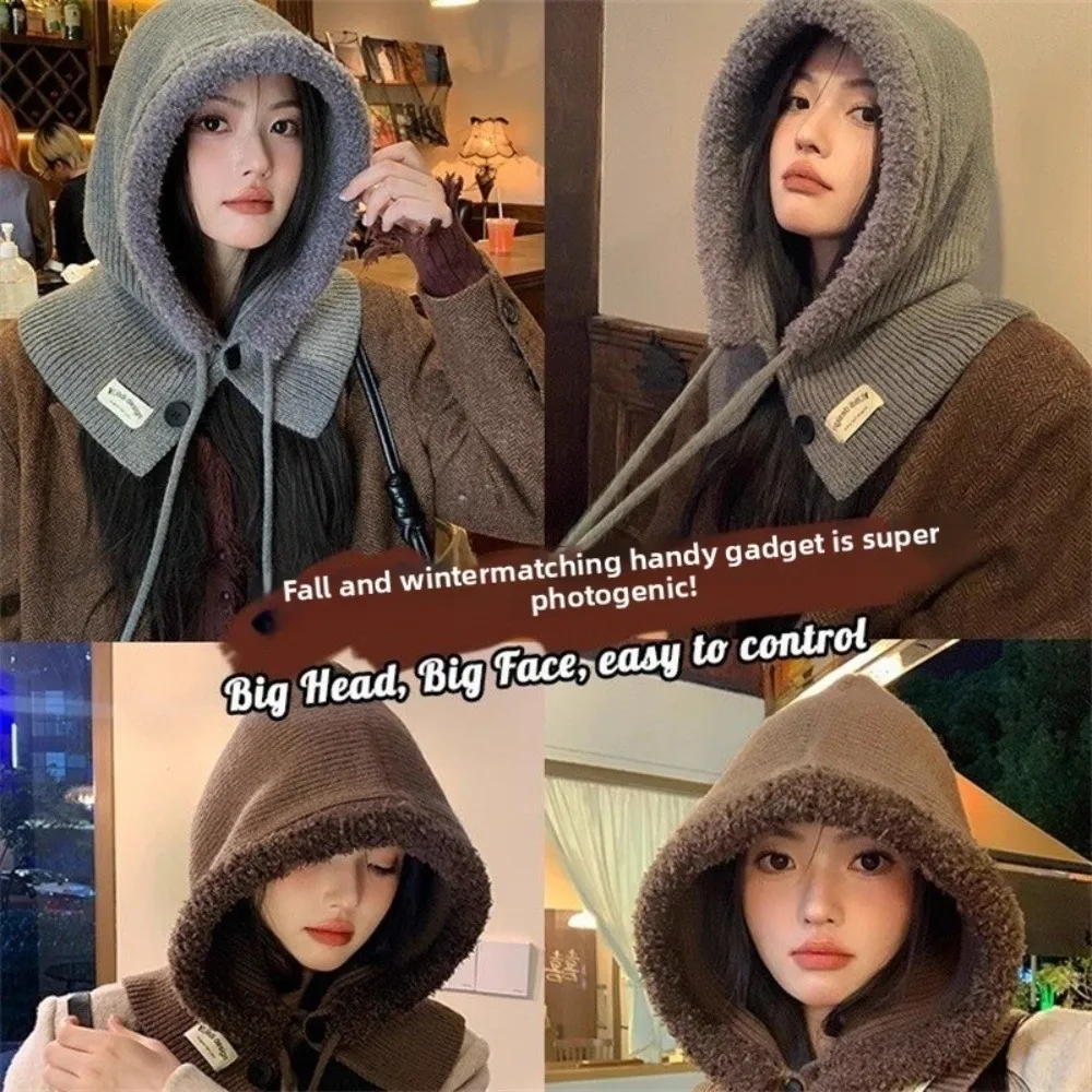 New Balaclava Hat Warm Neck Protection Hood Scarf Windproof Button Design Knitted Hat Autumn Winter
New Balaclava Hat Warm Neck Protection Hood Scarf Windproof Button Design Knitted Hat Autumn Winter