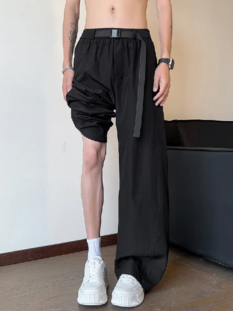 Мужские летние тонкие брюки прямого кроя из ледяного шелка, драпированный нож, дизайн талии, тихие повседневные брюки, свободные длинные брюки
Мужские летние тонкие брюки прямого кроя из ледяного шелка, драпированный нож, дизайн талии, тихие повседневные брюки, свободные длинные брюки