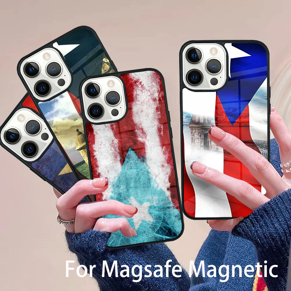 Puerto Rican Flag Phone Case Magesafe Magnetic Wireless Charge Cover For IPhone 16 11 12 13 14 15 Pro Max Plus Mini
Puerto Rican Flag Phone Case Magesafe Magnetic Wireless Charge Cover For IPhone 16 11 12 13 14 15 Pro Max Plus Mini
